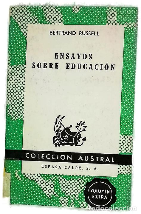books: Ensayos sobre educaci&oacute;n especialmente en los a&ntilde;os infantiles