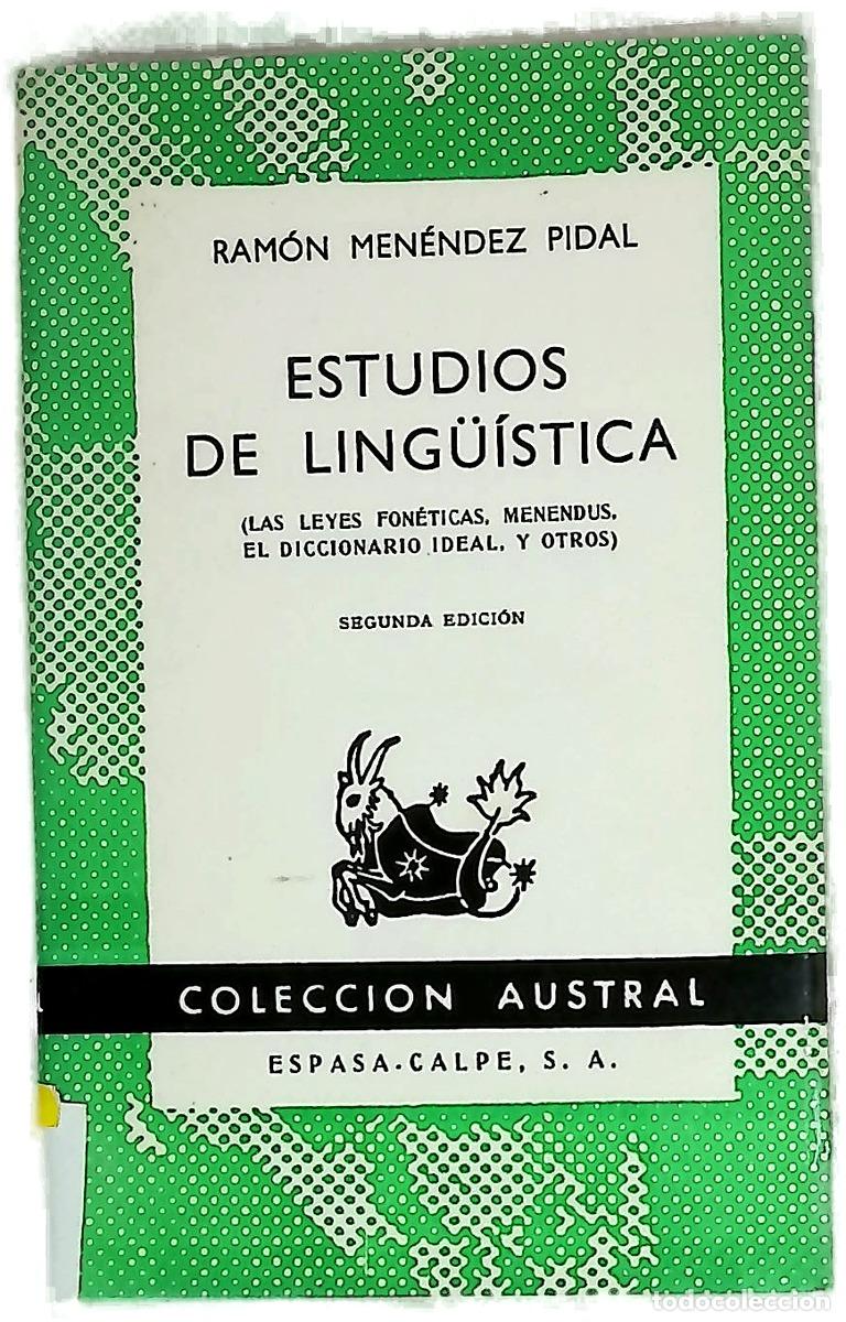 Livros em segunda m&atilde;o: Estudios de Ling&uuml;istica [Las leyes fon&eacute;ticas, Menendus, El diccionario ideal y otros]