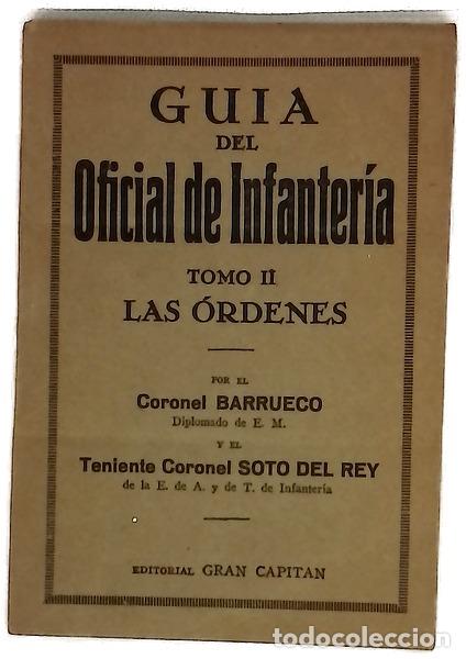 books: Gu&iacute;a del oficial de infanter&iacute;a. Tomo II. Las &Oacute;rdenes