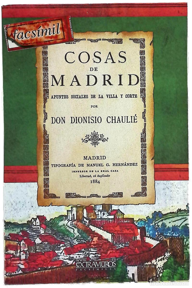 books: Cosas de Madrid apuntes sociales de la villa y corte