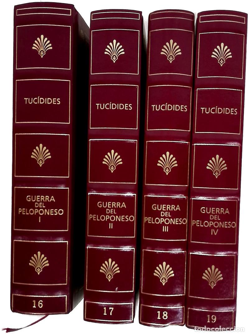 Libros: Historia de la guerra del Peloponeso I, II, III, IV. Volumenes 16, 17, 18 y 19