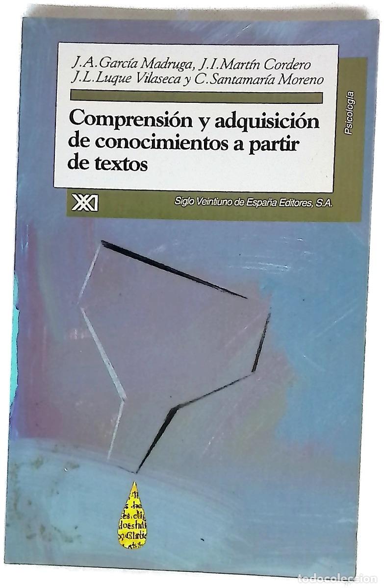 Libros: Comprensi&oacute;n y adquisici&oacute;n de conocimientos a partir de textos