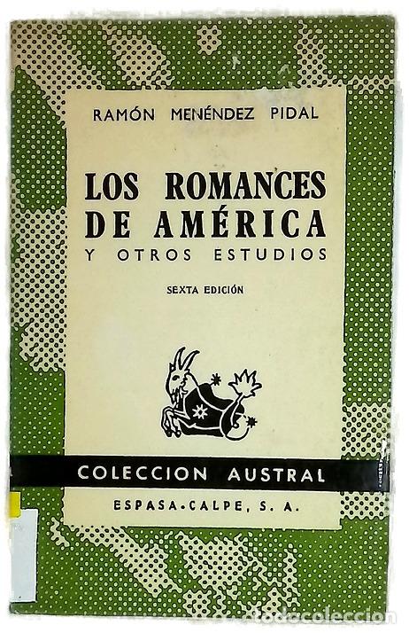 books: Los romances de Am&eacute;rica y otros estudios