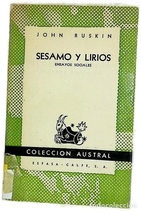 books: S&eacute;samo y lirios - John Ruskin
