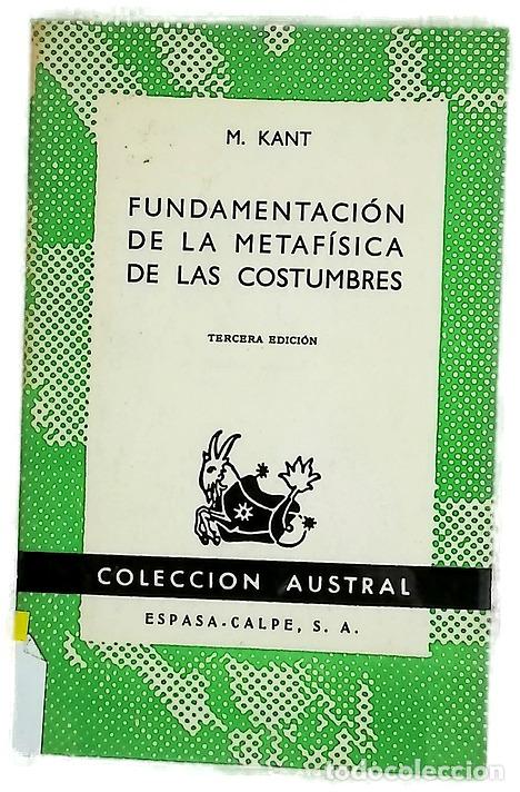 B&uuml;cher: Fundamentos de la metaf&iacute;sica de las costumbres