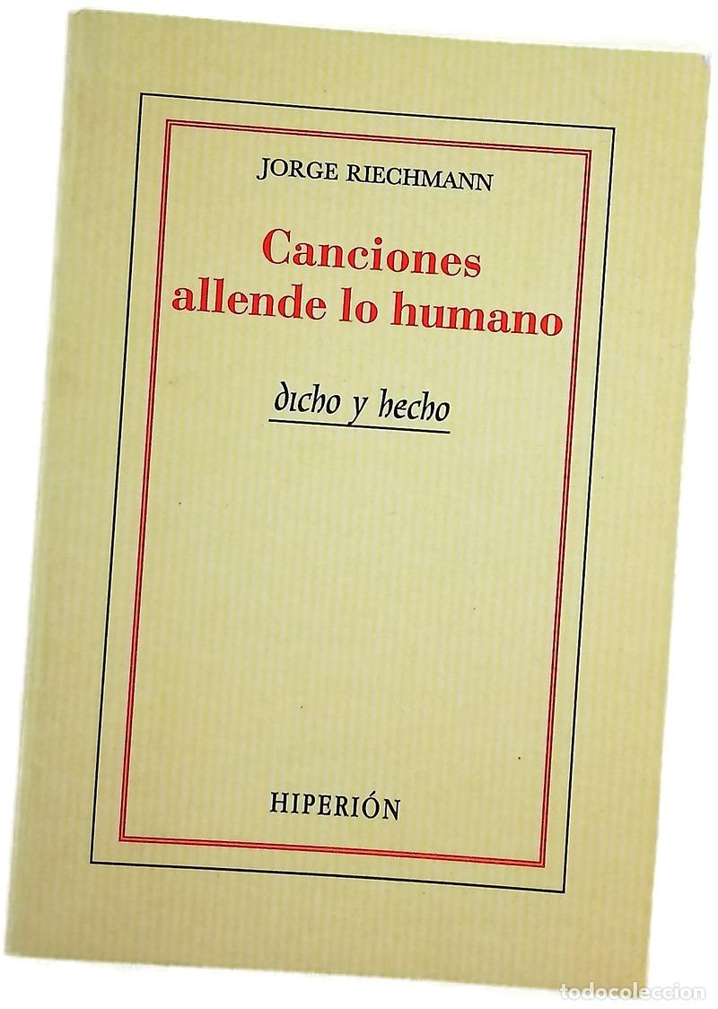Libros: Canciones allende lo humano