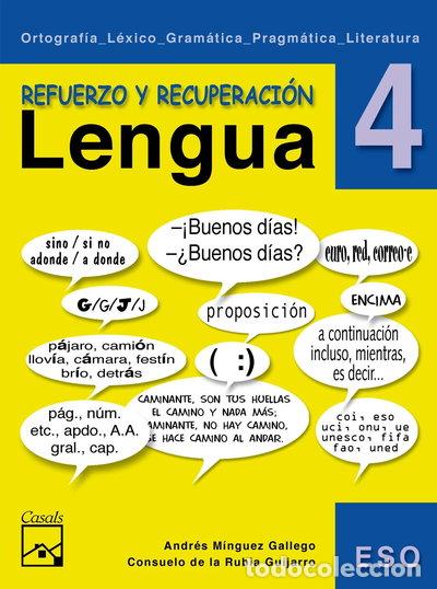 Libros: Refuerzo y recuperaci&oacute;n. Lengua 4- 9788421836644