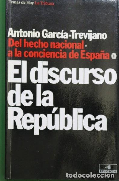 Libros: El discurso de la Rep&uacute;blica- 9788478804450
