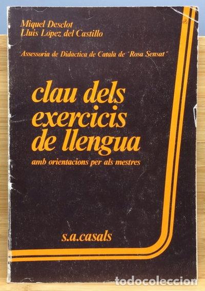 Libros: Clau dels exercicis de llengua, amb orientacions per als mestres- 9788421802892