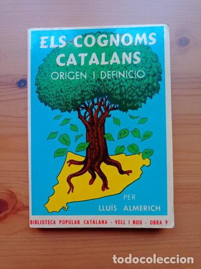 Libros: Els cognoms catalans. Origen i definici&oacute;- 9788473040068