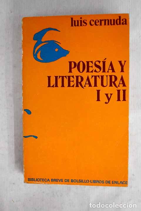 Livres: Poes&iacute;a y Literatura: I y II.- Cernuda, Luis