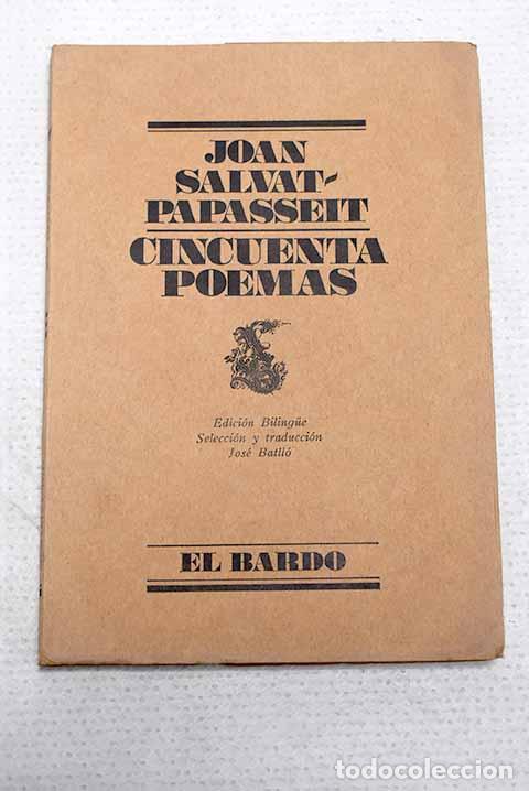 Libri di seconda mano: Cincuenta poemas: Salvat-Papasseit, Joan.- Salvat-Papasseit, Joan
