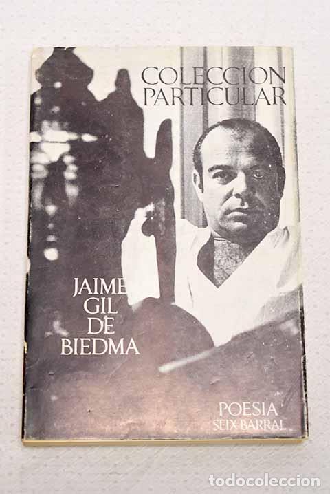 B&uuml;cher: Coleccion particular (1955-1967).- Gil de Biedma, Jaime