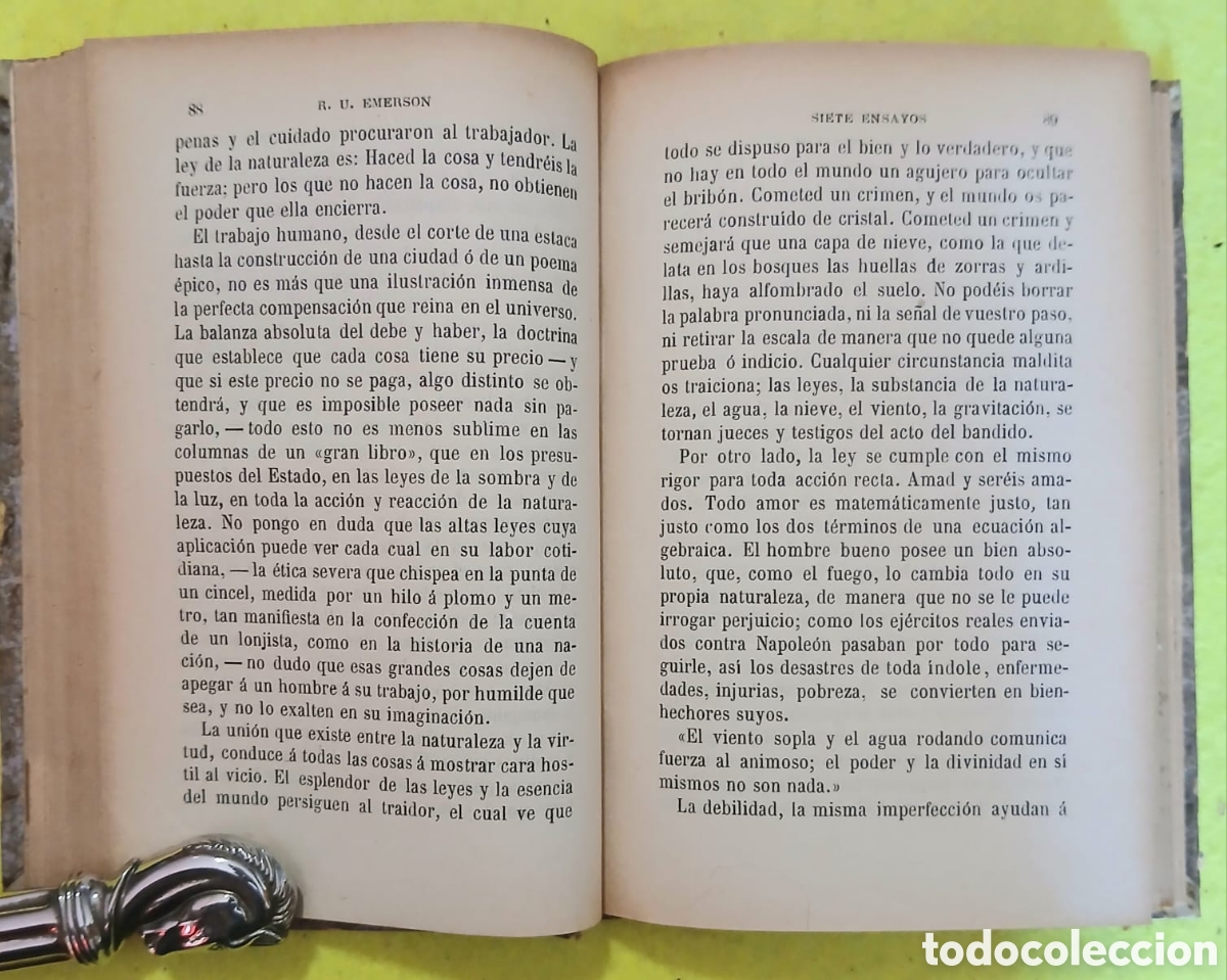 Libros: Siete ensayos R.U.Emerson - Foto 8