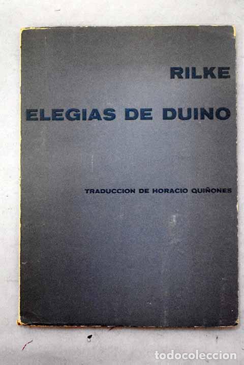 Livres: Las elegias de Duino.- Rilke, Rainer Maria