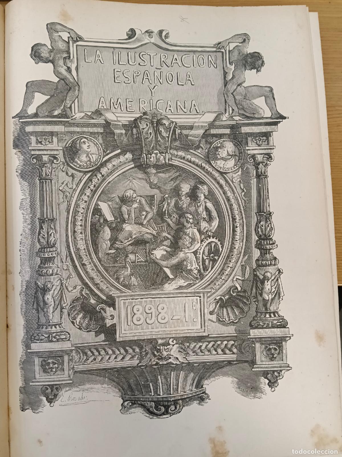 Libros: La ilustraci&oacute;n Espa&ntilde;ola y Americana. 1898. Semestre I&ordm; - De Carlos, Abelardo