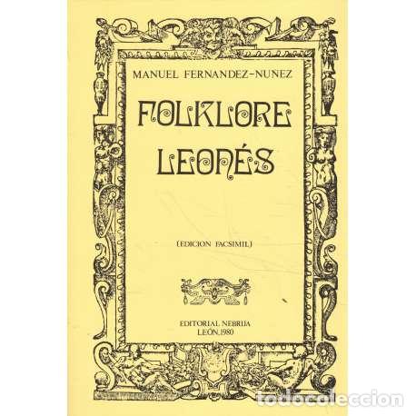 Libros: Folklore leon&eacute;s - Manuel Fern&aacute;ndez-Nu&ntilde;ez - Foto 1