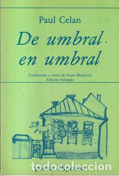 books: De umbral en umbral - Paul Celan