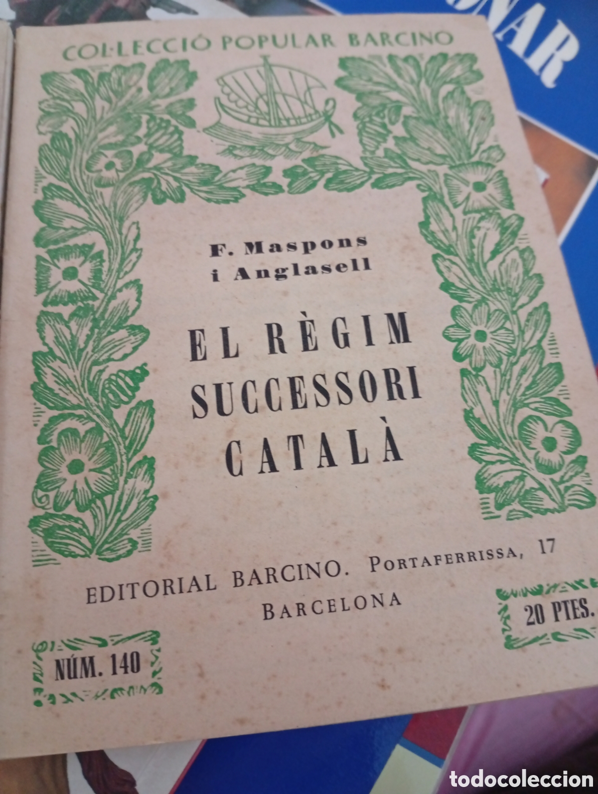 Libros: Libro el r&eacute;gimen sucesorio catalan