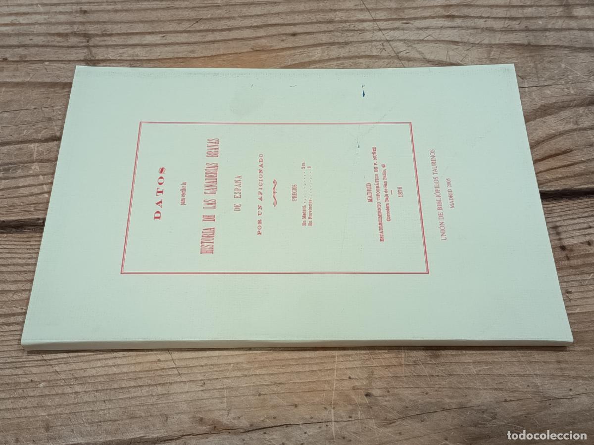 Libros: 2005 - Datos para escribir la historia de las ganader&iacute;as bravas de Espa&ntilde;a por un aficionado