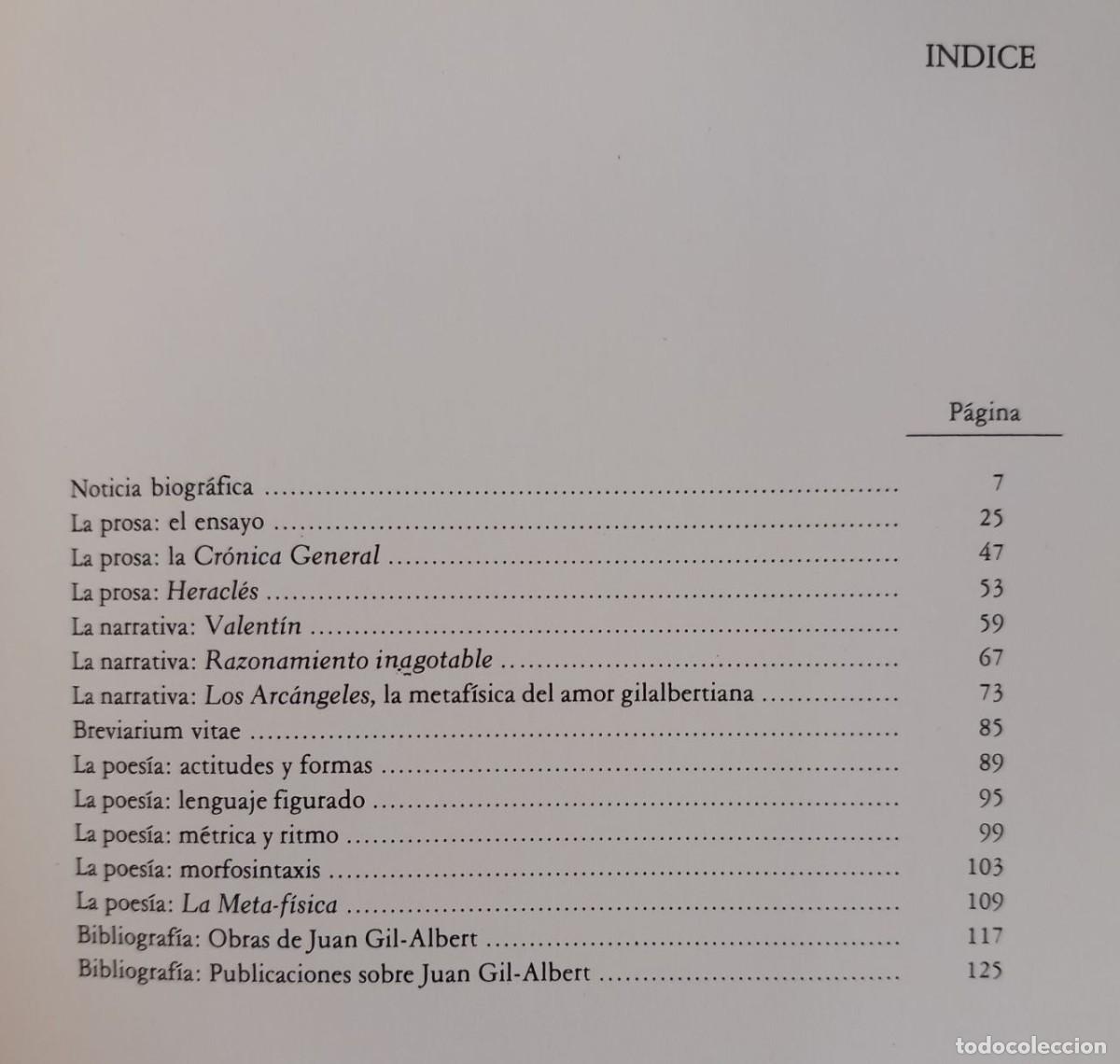 Libros: Juan Gil-Albert: de su vida y obra. - SIM&Oacute;N, C&eacute;sar: - Foto 3