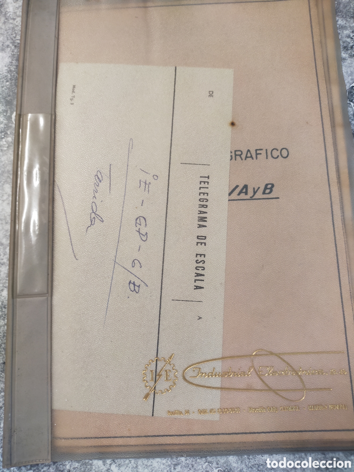 Libros: manual t&eacute;cnico titulado &rdquo;ADAPTADOR TELEGR&Aacute;FICO MOD. IE-CP6/AyB&rdquo;.