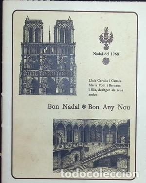 Livres: Bon Nadal. Bon Any Nou. Nadal del 1968 - LLUIS CARULLA I CANALS-MARIA FONT I BERNAUS