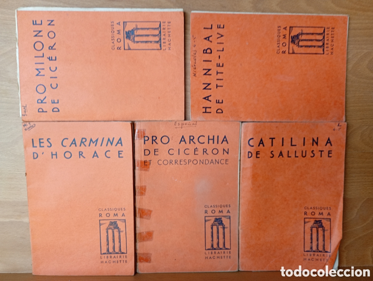Livros em segunda m&atilde;o: Cicer&oacute;n hannibal d,horace salluste catilina librer&iacute;a hachette