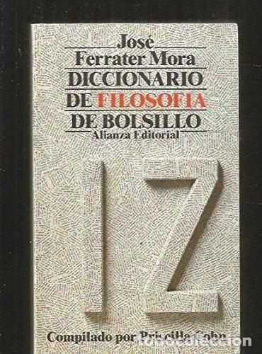 Libros: Diccionario de filosof&iacute;a de bolsillo I-Z- 9788420619453