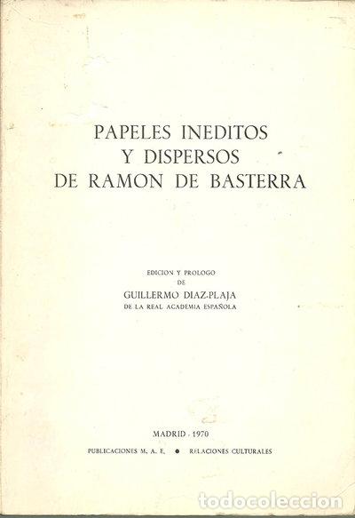 Libri di seconda mano: Papeles in&eacute;ditos y dispersos de Ram&oacute;n de Basterra- 9788000163901
