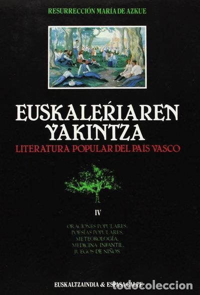 Libros: Euskaleriaren Yakintza IV- 9788423925544