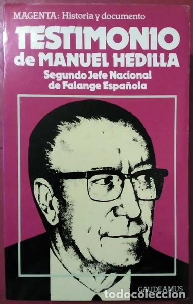 books: Testimonio de Manuel Hedilla- 9788470022111