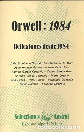 Libros: Orwell: 1984. Reflexiones desde 1984- 9788423921317