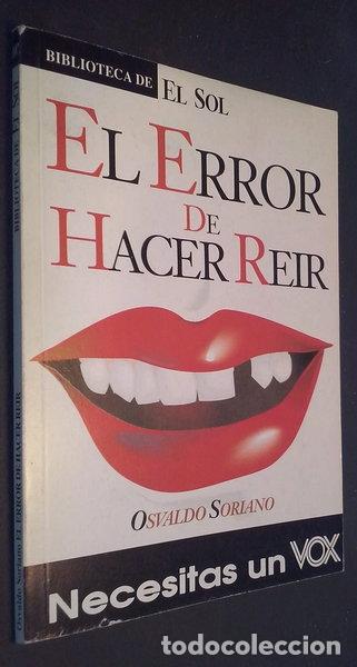 B&uuml;cher: El error de hacer re&iacute;r- 9788479691257