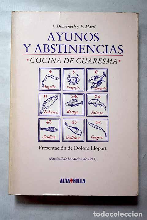 Libros: Ayunos y abstinencias.- Dom&eacute;nech, Ignacio