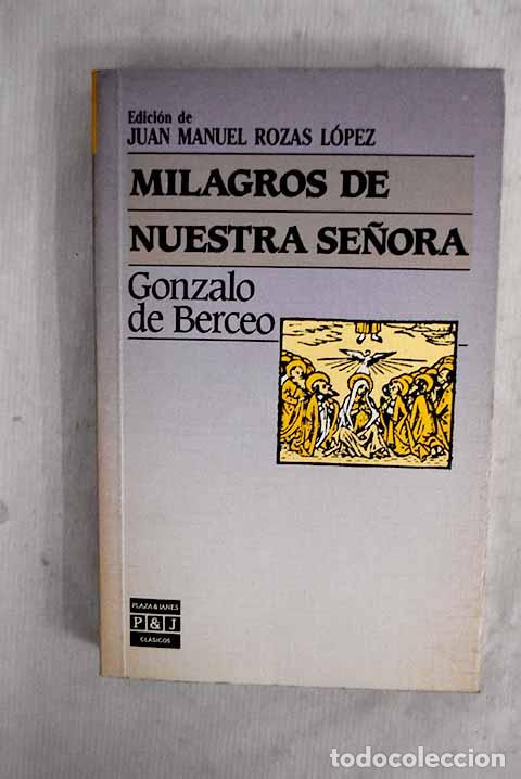 Libros: Milagros de Nuestra Se&ntilde;ora.- Gonzalo de Berceo