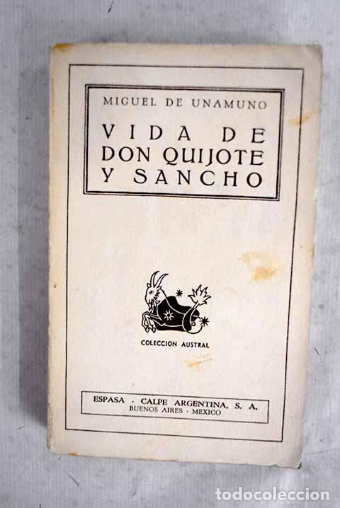 Libri di seconda mano: Vida de Don Quijote y Sancho seg&uacute;n Miguel de Cervantes Saavedra.- Unamuno, Miguel de