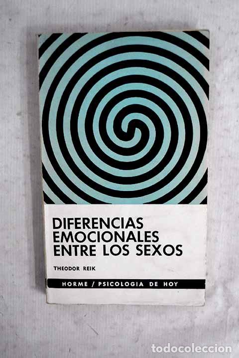 Livros em segunda m&atilde;o: Diferencias emocionales entre los sexos.- Reik, Theodor