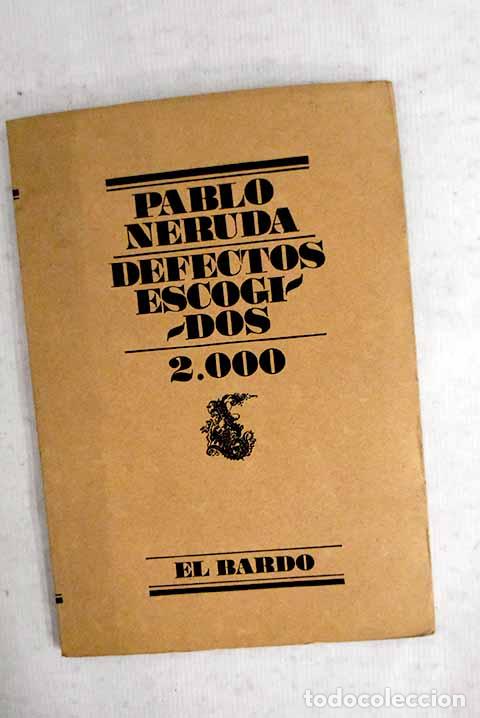 books: Defectos escogidos: 2000.- Neruda, Pablo