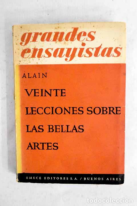 Livros em segunda m&atilde;o: Veinte lecciones sobre las bellas artes.- Alain