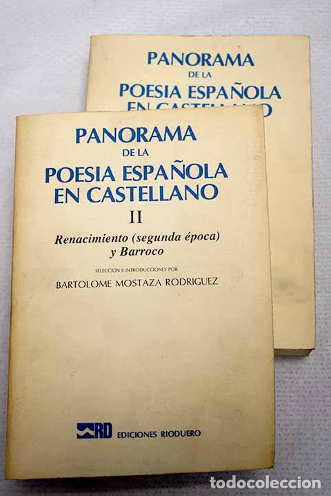 Libros: Panorama de la poes&iacute;a espa&ntilde;ola en castellano