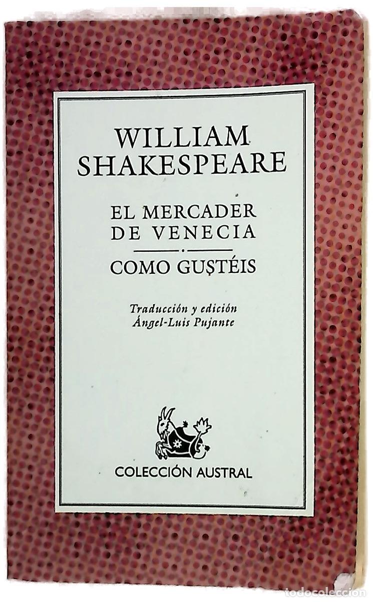 Libros: El mercader de Venecia Como gust&eacute;is