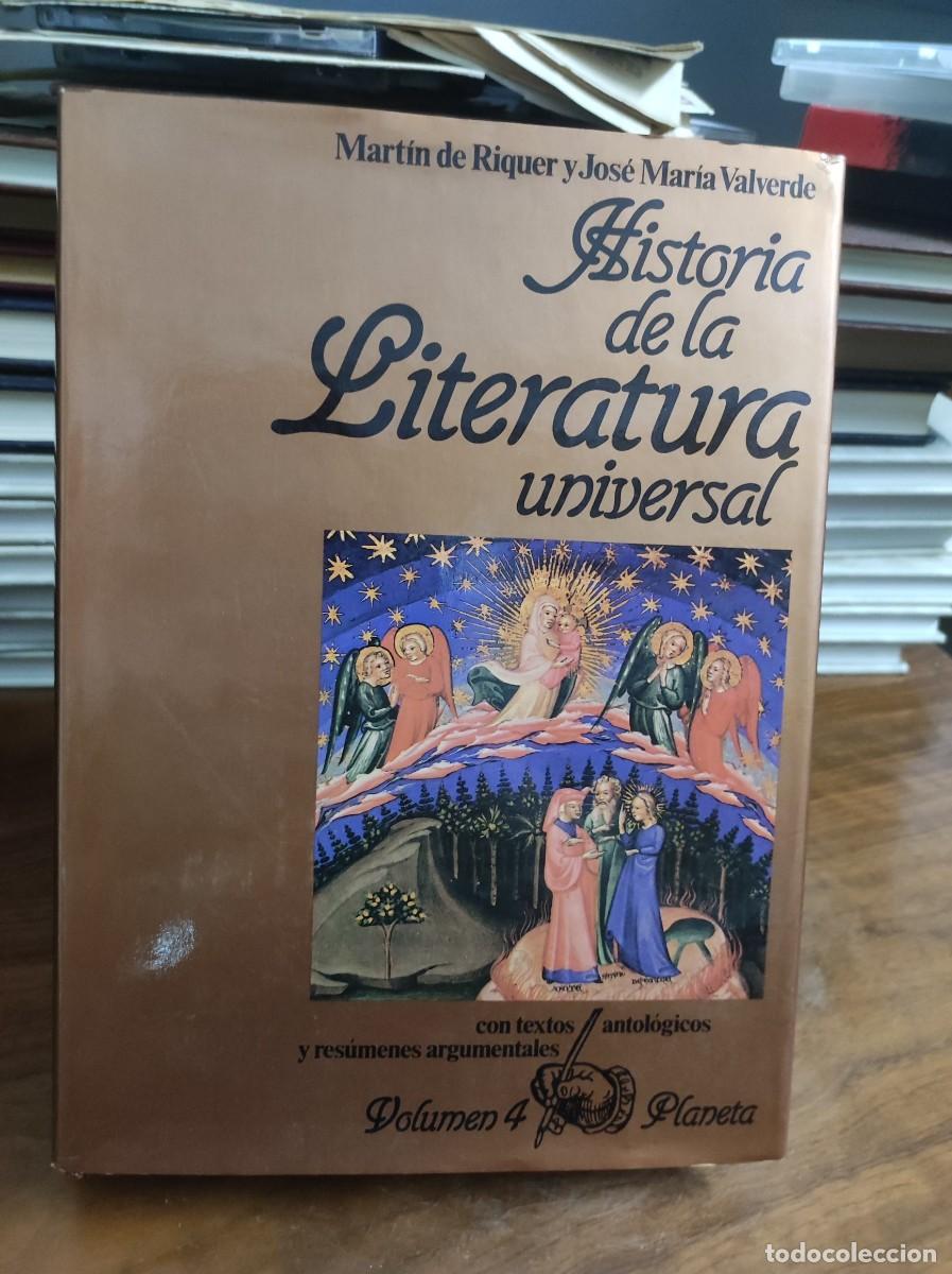 Libros: Historia de la Literatura Universal Tomo 4: El Renacimiento, desde sus preliminares