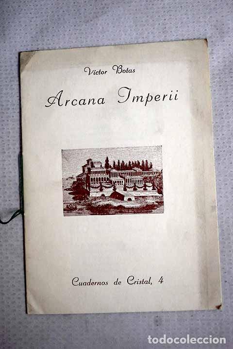 B&uuml;cher: Arcana Imperii: Botas, V&iacute;ctor.- Botas, V&iacute;ctor