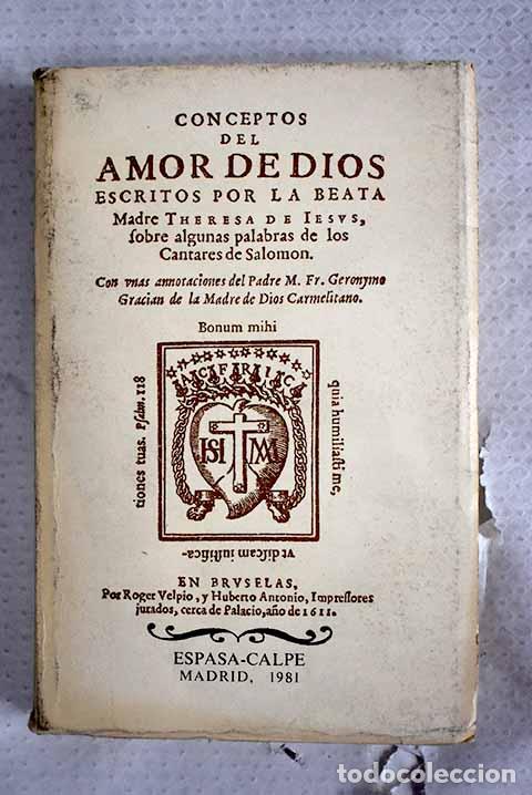 books: Conceptos del amor de Dios.- Jes&uacute;s, Santa Teresa de