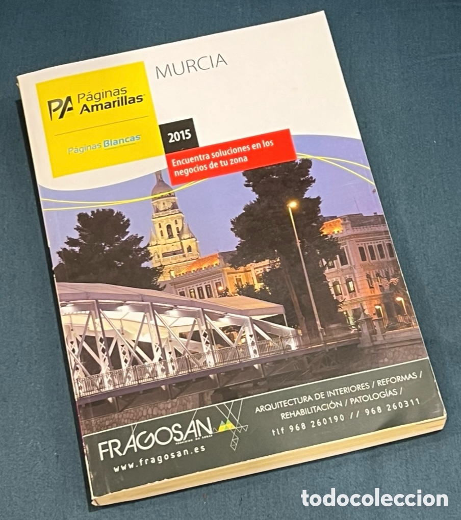 Libros: Libro. P&aacute;ginas Amarillas. P&aacute;ginas Blancas. Murcia. 2015.