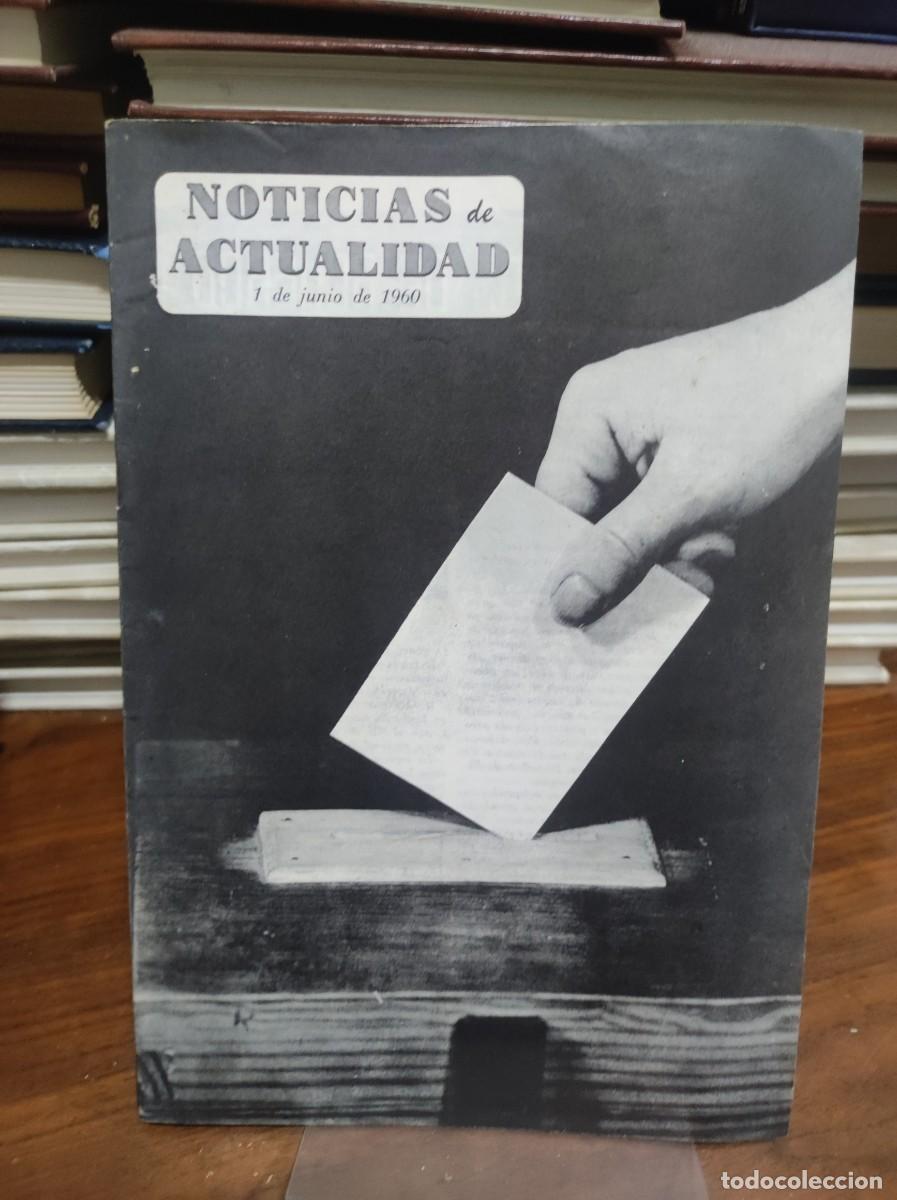 Libros: Noticias de Actualidad (1 de junio de 1960) Portada: Mano depositando voto
