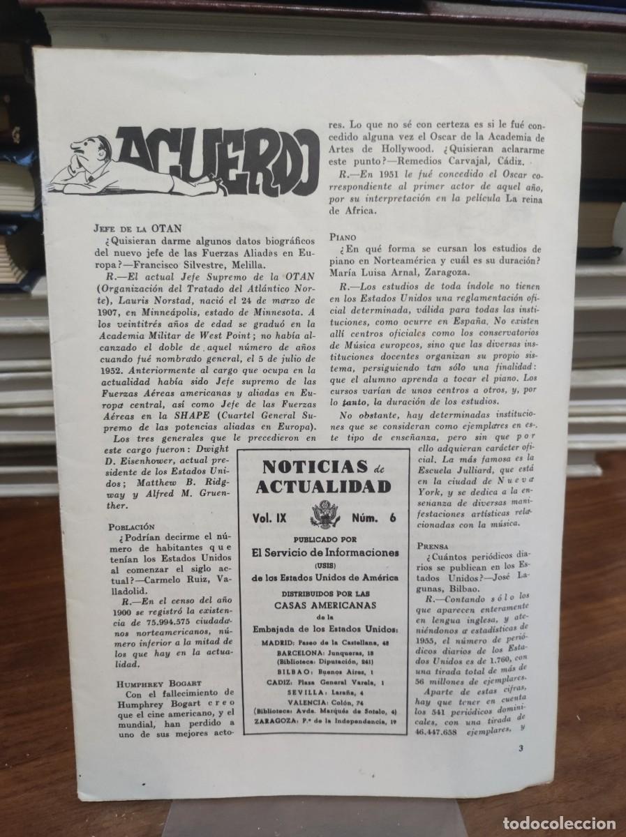 Libros: NOTICIAS de ACTUALIDAD El Servicio de Informaciones (USIS) de los Estados Unidos de Am&eacute;rica