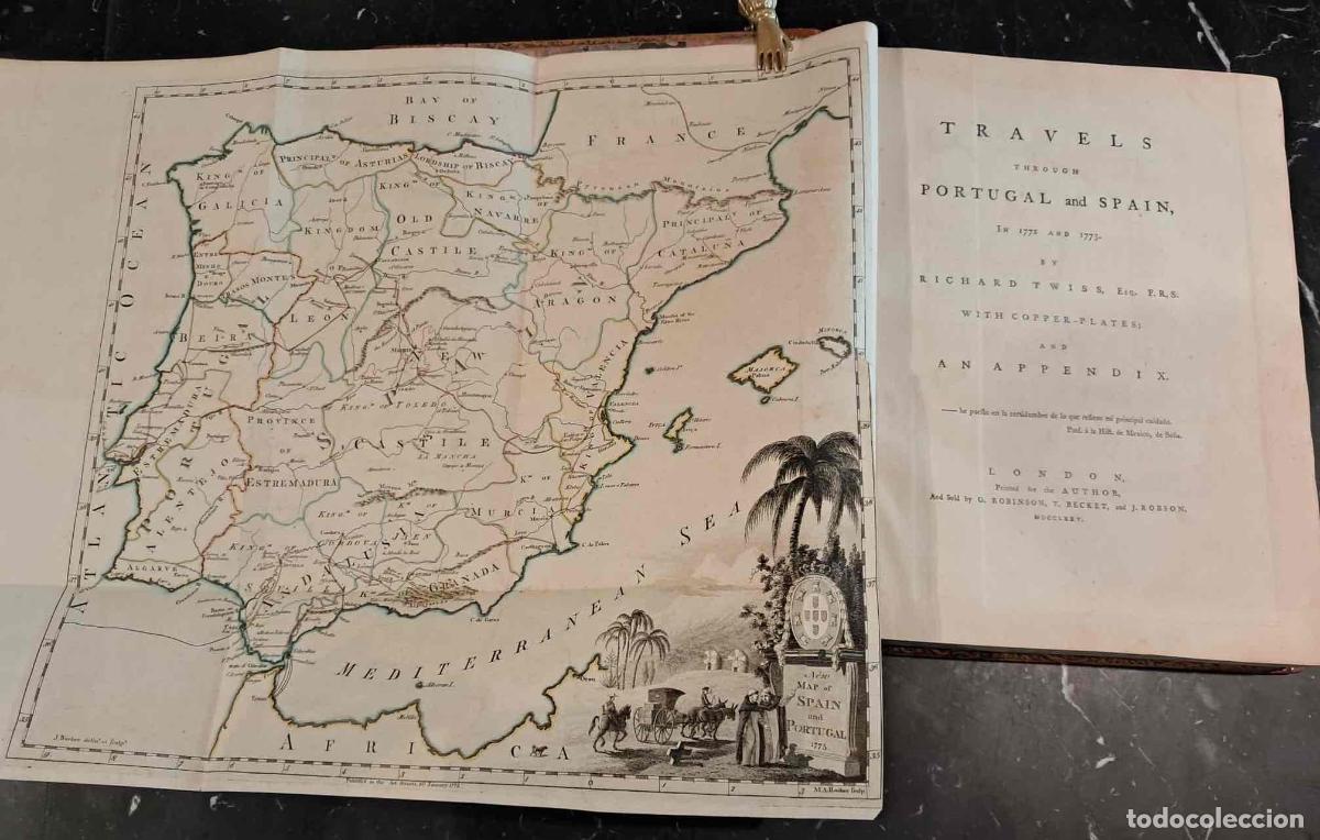 Libros: Travels through Portugal and Spain, in 1772 and 1773. With cooper-plates and an appendix. - Twiss, R