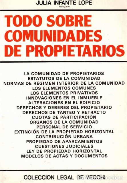 Libros: Todo sobre comunidades de propietarios - Infante Lope, Julia